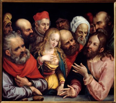 Christ and the Woman Adulteress by Jobst Harrich
