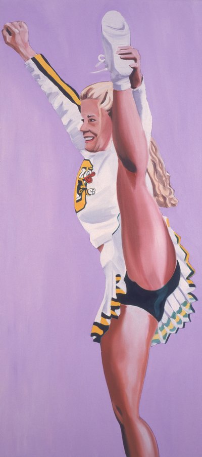Oregon Ducks Cheerleader by Joe Heaps Nelson