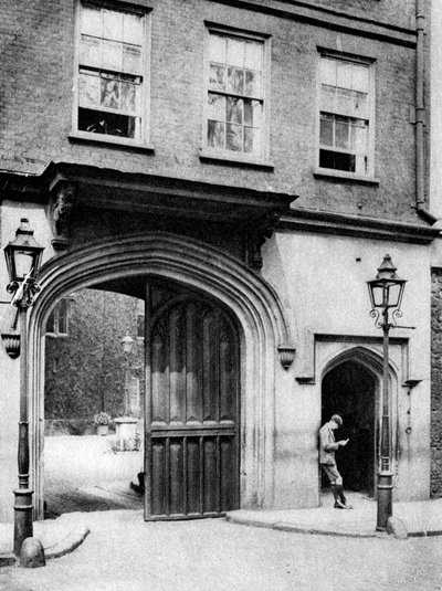 16th Century Gateway to the Charterhouse, London, 1926-1927 by Joel