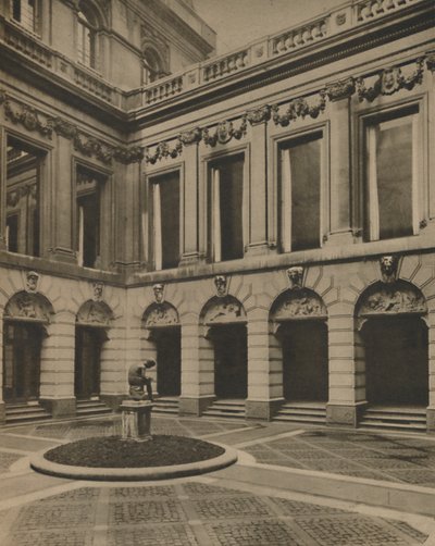 Courtyard of the Drapers Hall in Throgmorton Street, c. 1935 by Joel