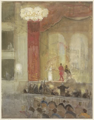 Princess Theatre in The Hague during the Performance of Othello by Johan Antonie de Jonge