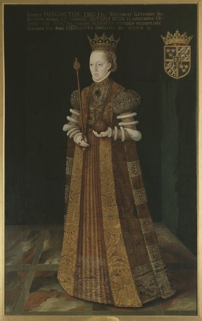 Queen Margaret Leijonhufvud of Sweden (1516-1551) by Johan Baptista van (active 1562 1597) Uther