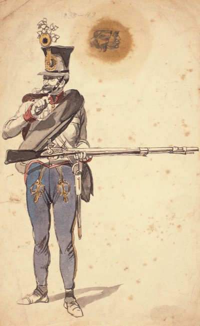 Private soldier of the Hungarian Infantry, 1835-1849 by Johan Baptiste Heinefetter