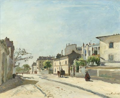 Rue Notre-Dame, Paris by Johan Barthold Jongkind (signed by artist)