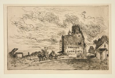 Demolition at la Rue des Francs-Bourgeois Saint-Marcel by Johan Barthold Jongkind