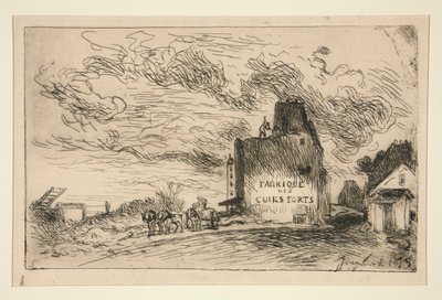 Demolition at la Rue des Francs-Bourgeois Saint-Marcel by Johan Barthold Jongkind