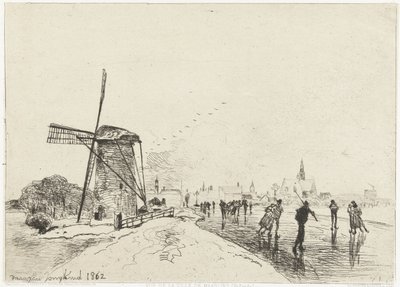 View of Maassluis by Johan Barthold Jongkind