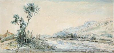 Landscape by the River Le Drac near Grenoble by Johan Barthold Jongkind