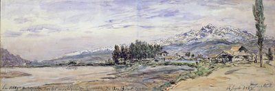 Snow on the mountains at Grenoble, 12th and 13th September, 1882 by Johan Barthold Jongkind