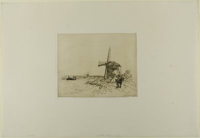 The Towpath, from Cahier de six eaux-fortes, vues de Hollande by Johan Barthold Jongkind