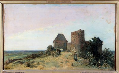 View of the Ruins of the Castle of Rosemont by Johan Barthold Jongkind
