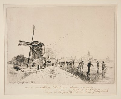 View of the City of Maaslins (Holland) by Johan Barthold Jongkind