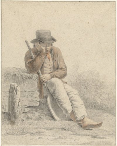 Resting Worker by Johan Christiaan Willem Safft