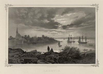 Illustration from the book Norway Represented in Drawings by Asbjørnsen, P.Chr. and published by Chr. Tønsberg (1848) by Johan Christian Dahl