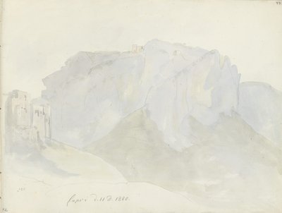Monte Solaro seen from Capri by Johan Christian Dahl