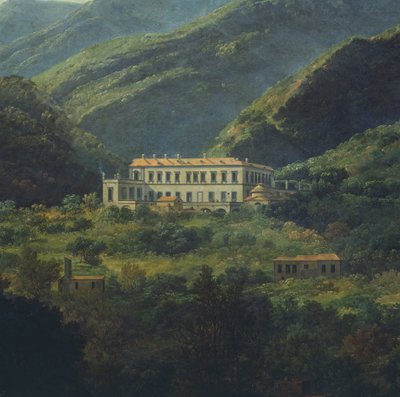 The Royal Palace of Quisisana, near Naples by Johan Christian Dahl