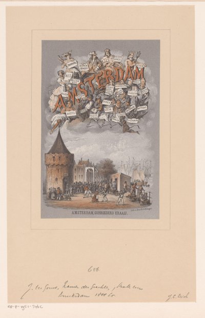 Cover for: Amsterdam. Origin and Derivation of the Names of the Canals, Islands, Squares, Streets, Alleys, Bridges, Locks, and Towers of This City by Johan Coenraad Leich