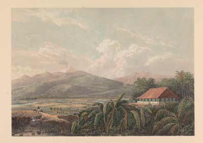 View of Tjileboet. View of the land Tjiliboet; Assistant-Residentie Buitenzorg. Java after paintings and drawings by A. Salm (series title) by Johan Conrad Greive