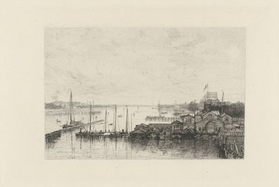 View of the Buildings of the Rowing Club De Hoop by Johan Conrad Greive