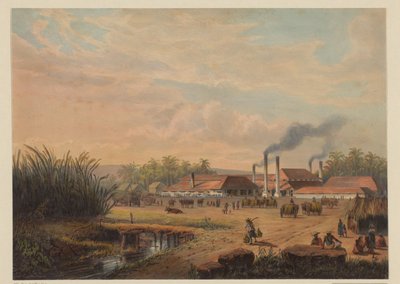 View of the Sugar Factory in Pangka (Sugar Factory Pangka, Residency Tagal) by Johan Conrad Greive