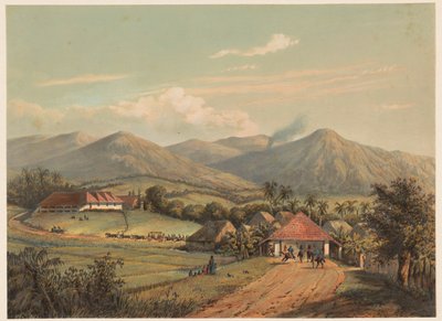 View of the Road Between Buitenzorg and Preanger by Johan Conrad Greive