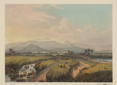 View of Mountains in Java by Johan Conrad Greive