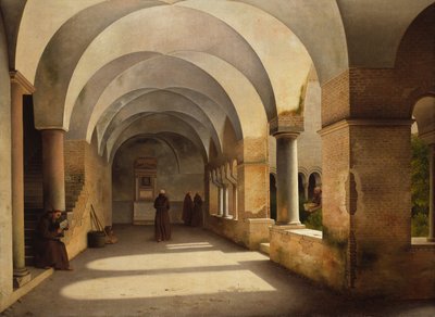 The Cloisters, San Lorenzo fuori le mura by Johan Fredrik Eckersberg