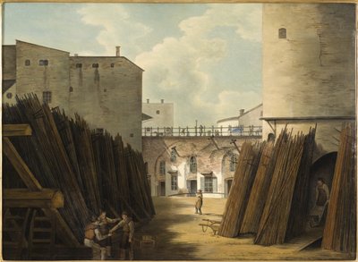 The Old Iron Scales at Slussen, Stockholm by Johan Fredrik Julin