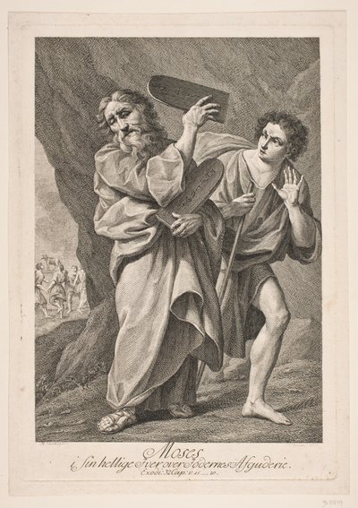 Moses in His Holy Zeal Over the Idolatry of the People by Johan Georg Preisler
