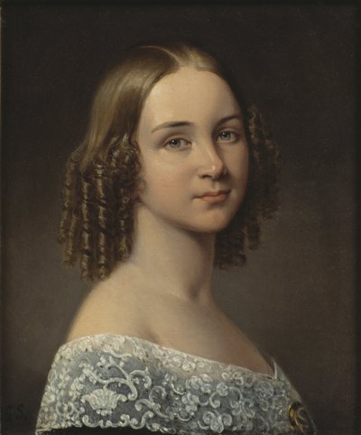 Portrait of the Soprano Jenny Lind (1820-1887) by Johan Gustaf Sandberg