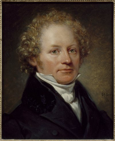 Portrait of Per Daniel Amadeus Atterbom by Johan Gustaf Sandberg