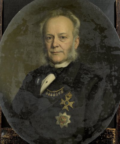Pieter Mijer (1812-81). Governor-General of the Dutch East Indies by Johan Heinrich Neuman (signed by artist)