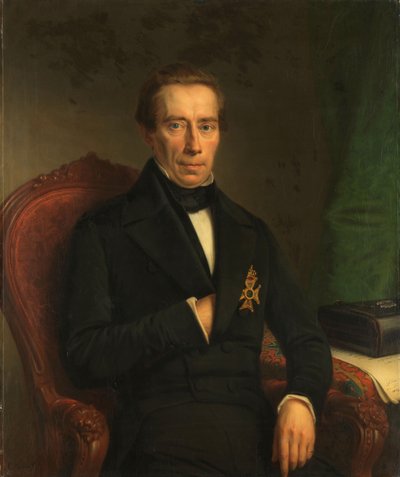 Portrait of Johan Rudolf Thorbecke by Johan Heinrich Neuman