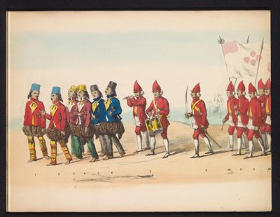Masquerade of the Delft Students, 1857 (Plate 1) by Johan Hendrik Hoffmeister
