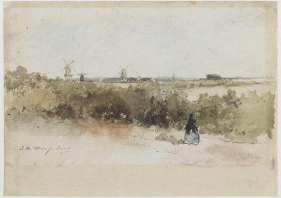 Landscape with Windmills by Johan Hendrik Weissenbruch