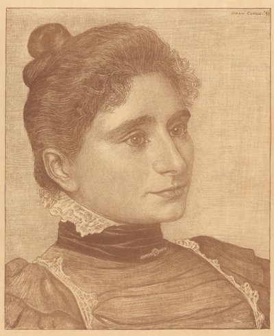 Portrait of Meta Cohen Gosschalk by Johan Henri Gustaaf Cohen Gosschalk