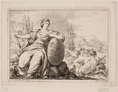 Vignette for P. H. Mallet: History of Denmark I, 1758 by Johan Martin Preisler