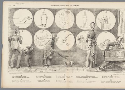 Spectators Peep Show for the Year 1875 by Johan Michaël Schmidt Crans