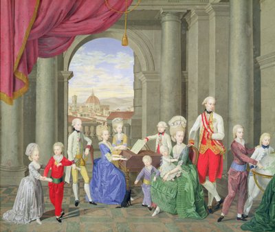 The Family of Peter Leopold, Grand Duke of Tuscany, later Leopold II, Holy Roman Emperor by Johan Moll