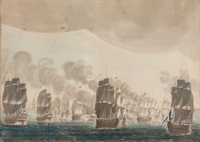 The Naval Battle of Öland on 26 July 1789 by Johan Petter Cumelin