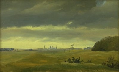 A View of Frederiksborg from Hestehaven by Johan Thomas Lundbye