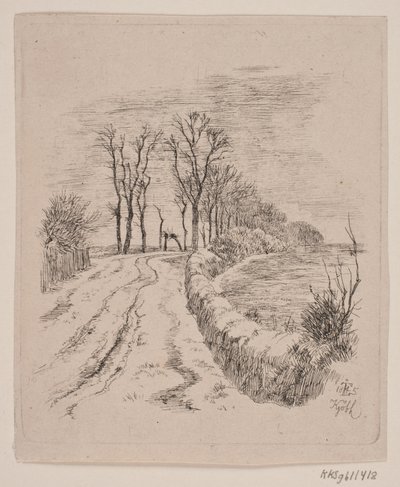 Avenue at Vallø by Johan Thomas Lundbye