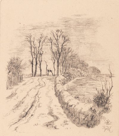 Avenue at Vallø by Johan Thomas Lundbye