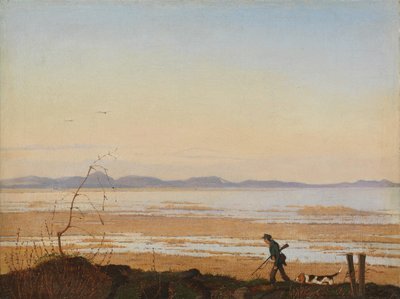 An Evening beside Lake Arresø by Johan Thomas Lundbye