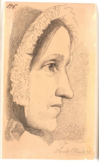 Profile Portrait to the Right of the Artist