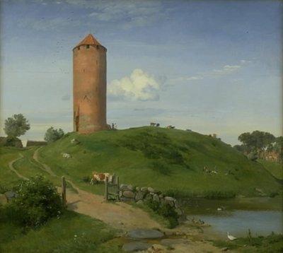 The Goose Tower in Vordingborg, Zealand by Johan Thomas Lundbye