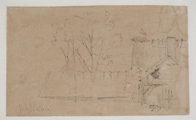 Vejby Parsonage Seen from the South by Johan Thomas Lundbye