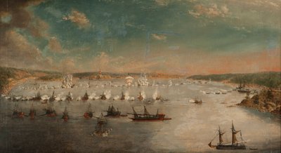 The Battle of Fredrikshamn on May 1790 by Johan Tietrich Schoultz