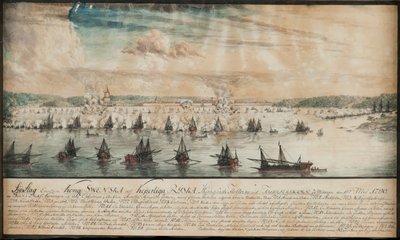 The Battle of Fredrikshamn on May 1790, 1791 by Johan Tietrich Schoultz