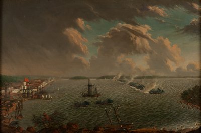 The Battle of Fredrikshamn on May 1790, 1791 by Johan Tietrich Schoultz